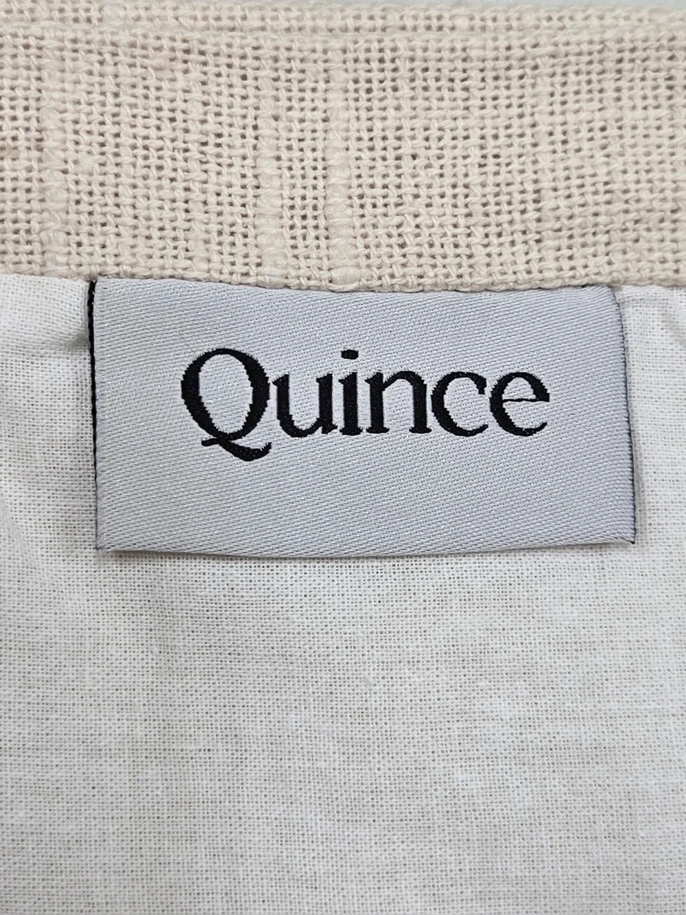 NWT QUINCE Set Of 2 48x96 Cotton Slub Curtains Natural 0725